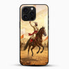 Shivaji Maharaj Warrior Glass Mobile Cover - Cover Stall