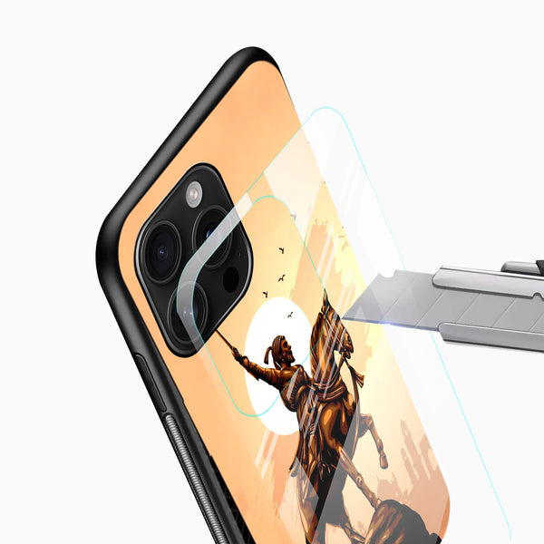 Shivaji Maharaj Sunset Glory Premium Glass Phone Case - Cover Stall