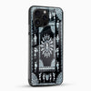 Black Tribal Warli Art Glass Phone Case - Cover Stall