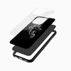 Minimal Black Ganesha Glass Mobile Cover - Cover Stall
