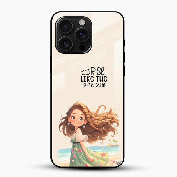 Rise Like the Sun - Girl Art Glass Phone Case - Cover Stall
