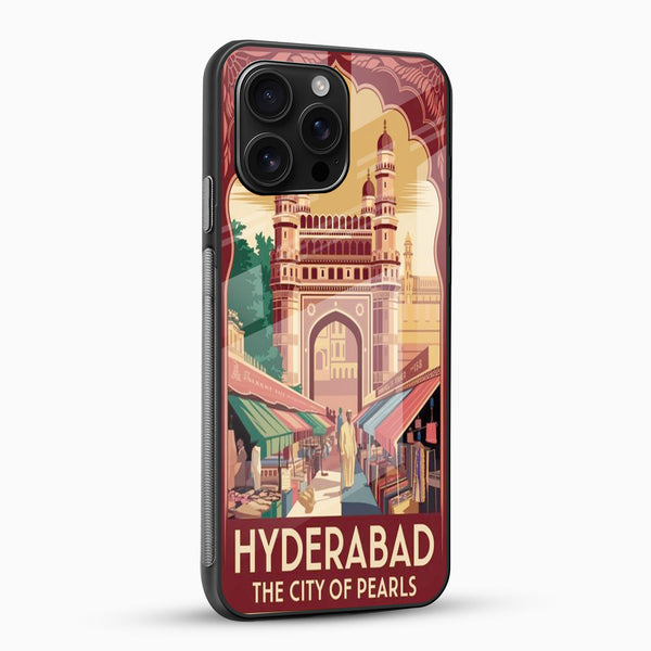 Hyderabad CIty of Pearls Glass Phone Case - Cover Stall