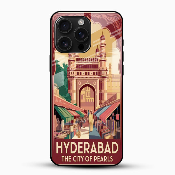 Hyderabad CIty of Pearls Glass Phone Case - Cover Stall