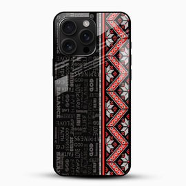 Faith & Tribal Pattern Glass Mobile Cover – Bold Ethnic