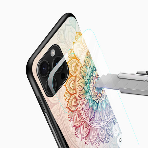 Colorful Mandala Art Glass Phone Case - Cover Stall