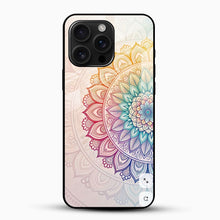 Colorful Mandala Art Glass Phone Case