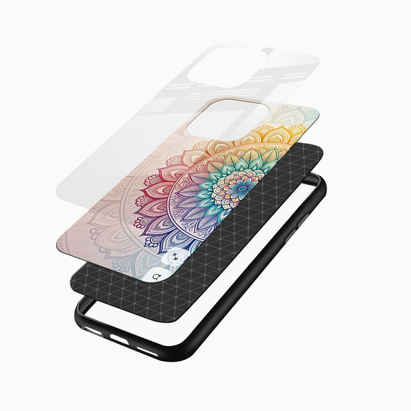 Colorful Mandala Art Glass Phone Case - Cover Stall