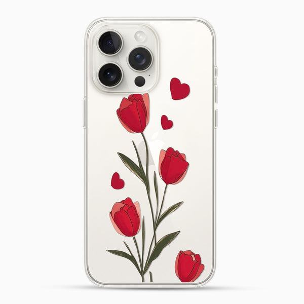 Red Tulip Silicon Mobile Case - Cover Stall