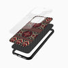 Ethnic Red & Beige Pattern Glass Mobile Case - Cover Stall