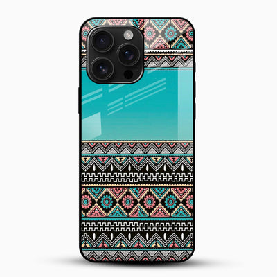 Tribal Geometric Glass Mobile Case