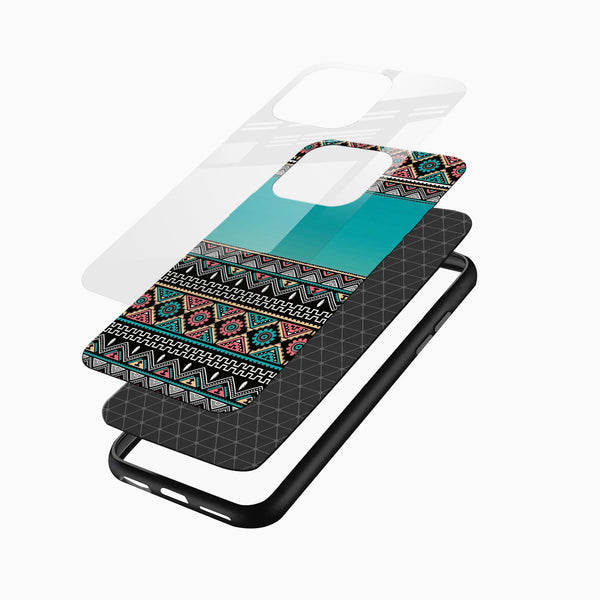 Tribal Geometric Glass Mobile Case - Cover Stall