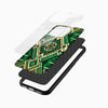 Green Aztec Tribal Glass Phone Case - Cover Stall