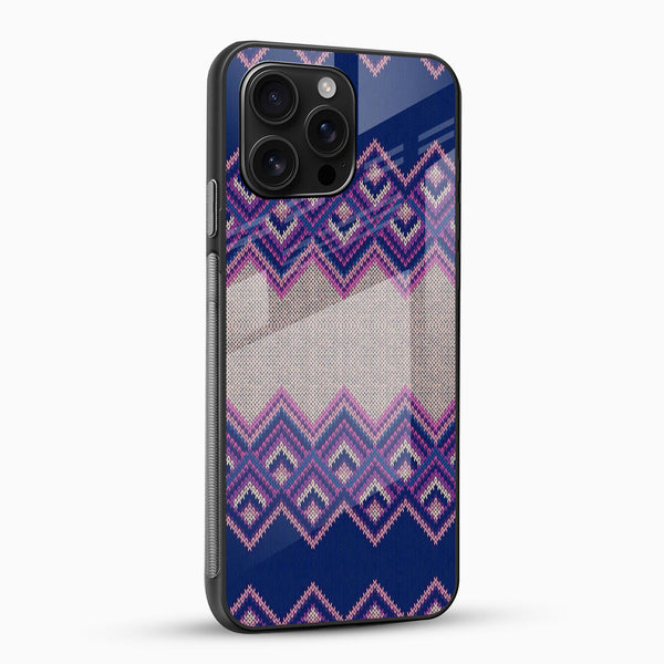 Chevron Knit Pattern Glass Phone Case - Cover Stall
