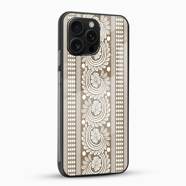 Ethnic Mandala Floral Pattern Glass Phone Case - Cover Stall
