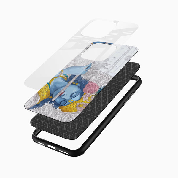 Lord Krishna Glass Phone Case - Cover Stall
