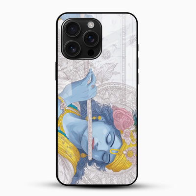 Lord Krishna Glass Phone Case