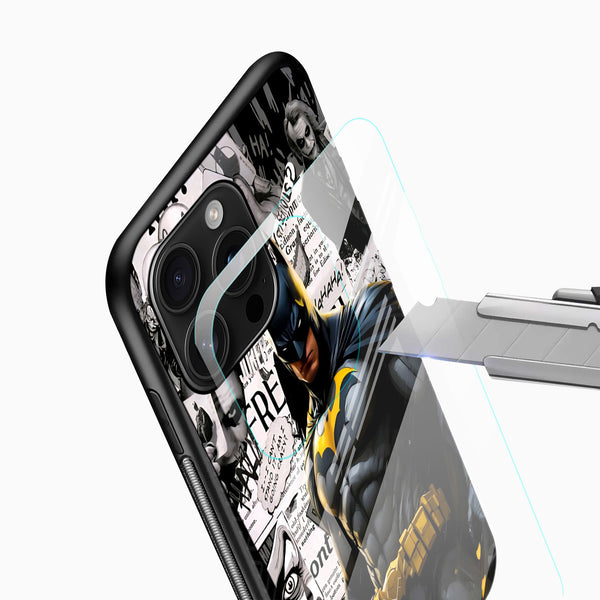 Vigilante Warrior Batman Glass Mobile Case - Cover Stall