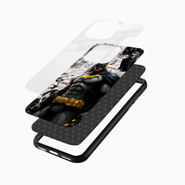 Vigilante Warrior Batman Glass Mobile Case - Cover Stall
