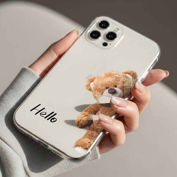 Cute Teddy Silicon Mobile Case - Cover Stall
