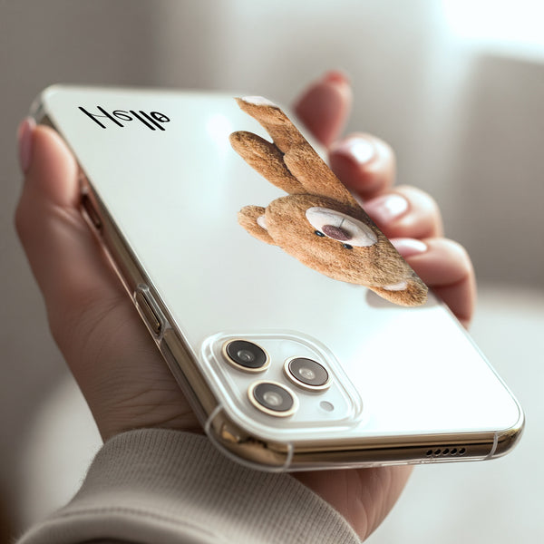 Cute Teddy Silicon Mobile Case - Cover Stall