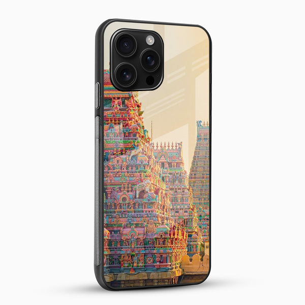 Meenakshi Amman Temple Glass Phone Case - Cover Stall