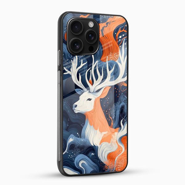 Majestic Abstract Stag Glass Mobile Case - Cover Stall