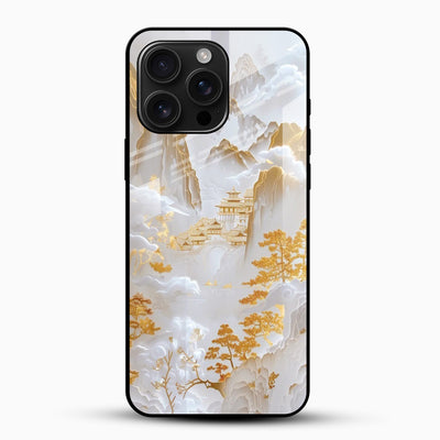 Golden Mountain Glass Mobile Case