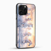 White Horses Glass Mobile Case - Cover Stall