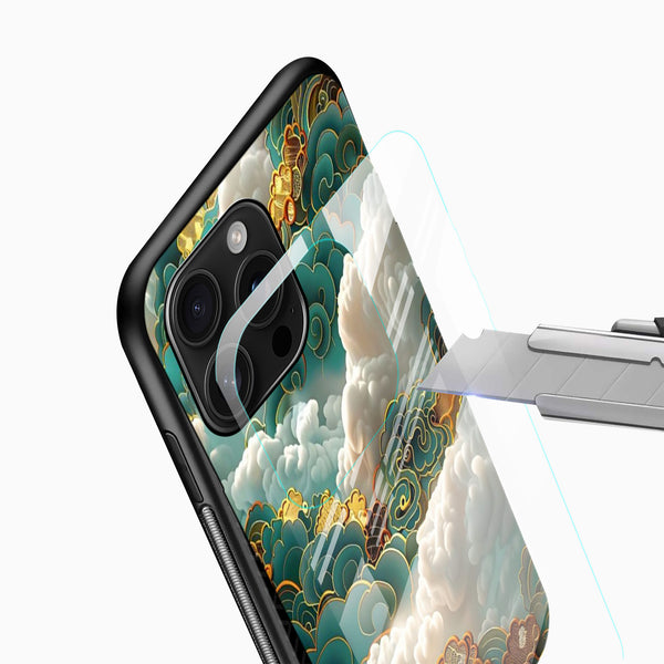 Golden Mystic Glass Mobile Case - Cover Stall