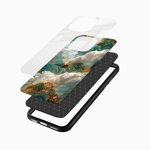 Golden Mystic Glass Mobile Case - Cover Stall