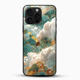 Golden Mystic Glass Mobile Case