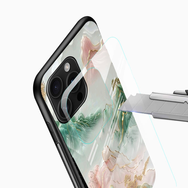 Golden Peaks Glass Mobile Case - Cover Stall