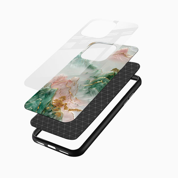 Golden Peaks Glass Mobile Case - Cover Stall
