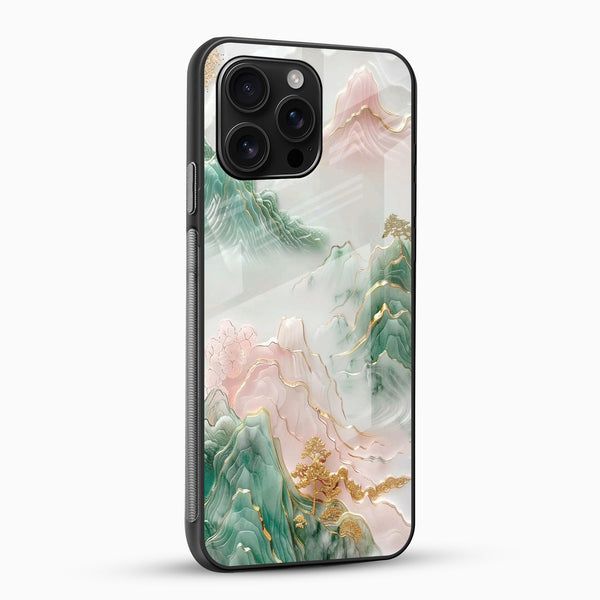Golden Peaks Glass Mobile Case - Cover Stall