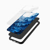 Azure Flow Swirl Glass Mobile Case - Cover Stall