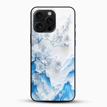 Arctic Blossom floral Glass Phone Case