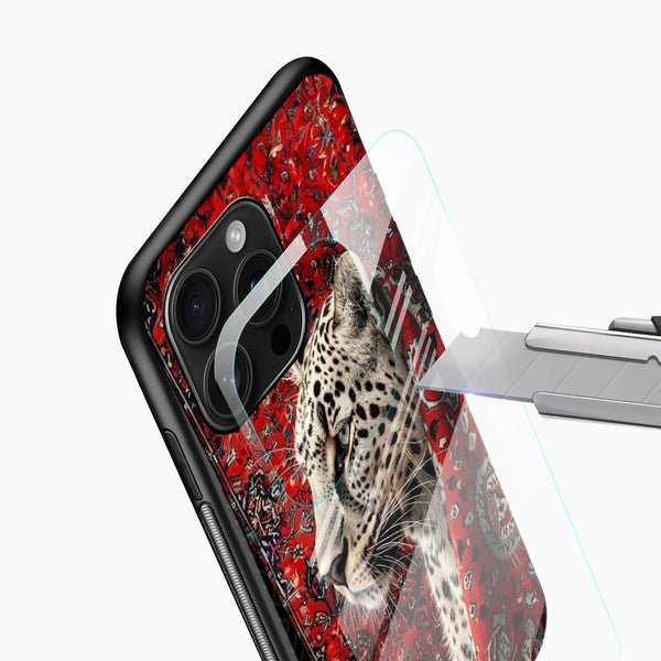 Regal Leopard Glass Mobile Case - Cover Stall