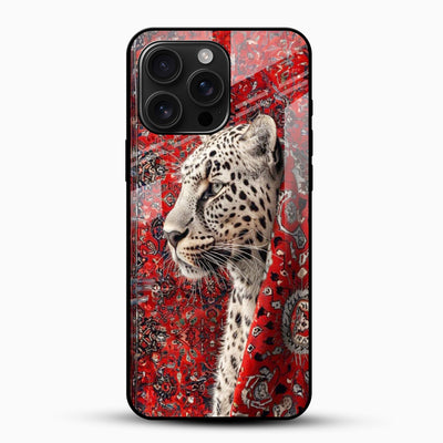 Regal Leopard Glass Mobile Case