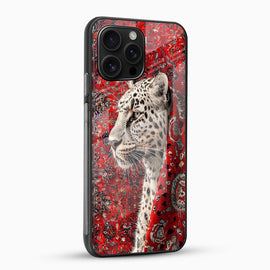 Regal Leopard Glass Mobile Case