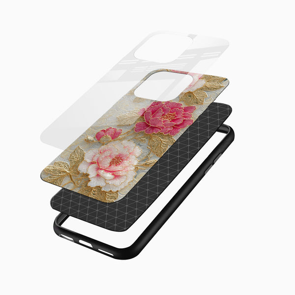 Pink Royale Floral Glass Phone Case - Cover Stall