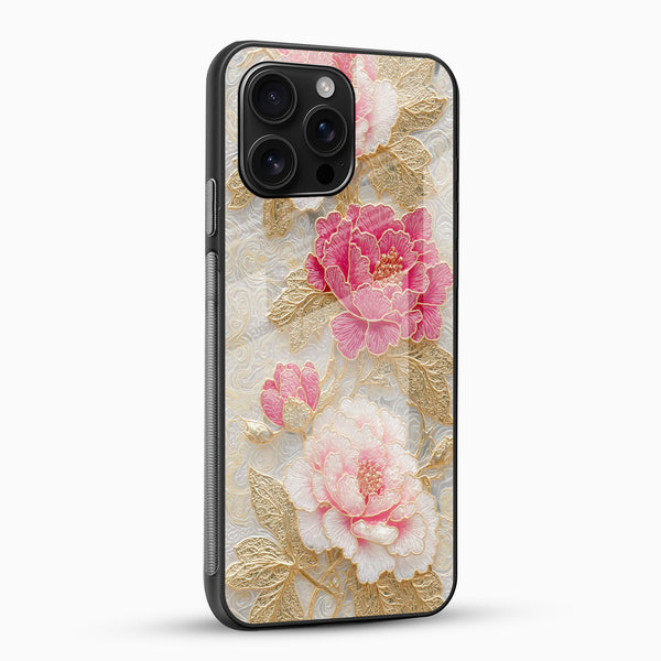 Pink Royale Floral Glass Phone Case - Cover Stall