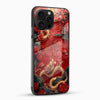 Imperial Red Dragon Mobile Glass Case - Cover Stall