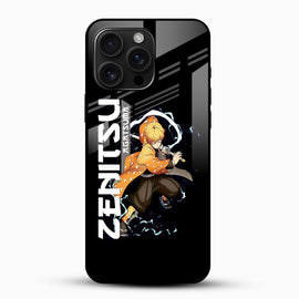 Zenitsu Anime Glass Mobile Case – Demon Slayer Aesthetic Design