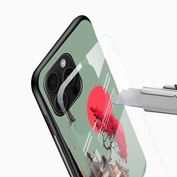 Japanese Cottage Glass Phone Case - Cover Stall