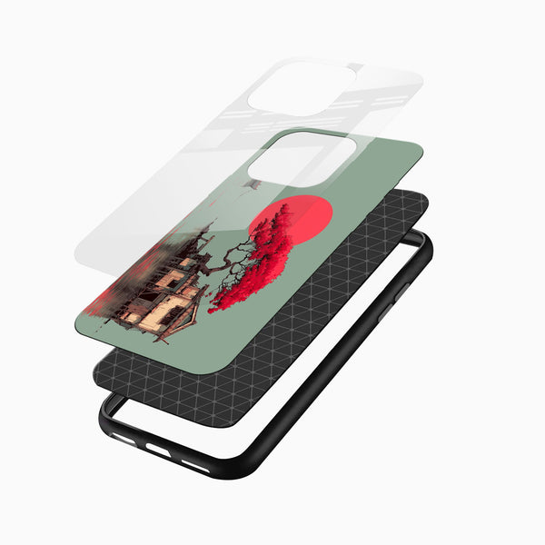 Japanese Cottage Glass Phone Case - Cover Stall