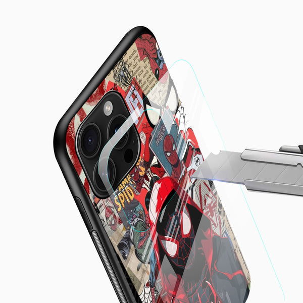 Spider - man Graffiti Glass Phone Case - Cover Stall