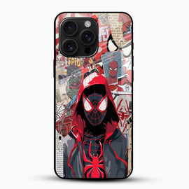 Spider-man Graffiti Glass Phone Case