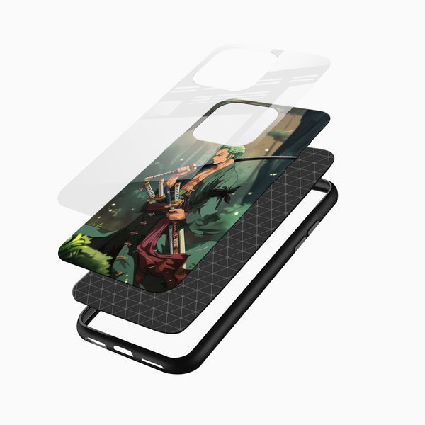 Samurai Zoro Glass Phone Case - Cover Stall