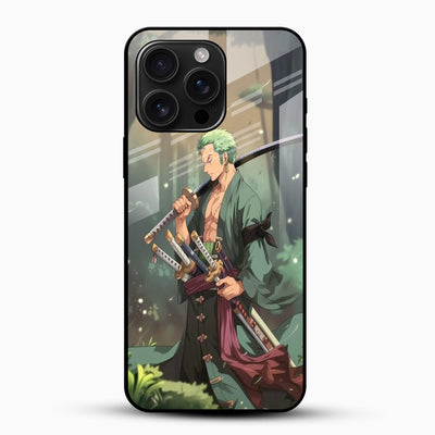 Samurai Zoro Glass Phone Case