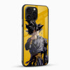 Goku Warrior Glass Mobile Case – Dragon Ball Anime Power Design - Cover Stall